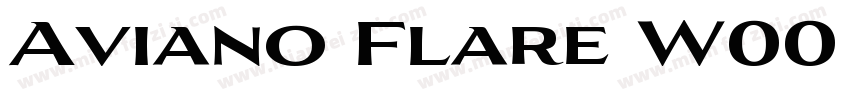 Aviano Flare W00 Light字体转换